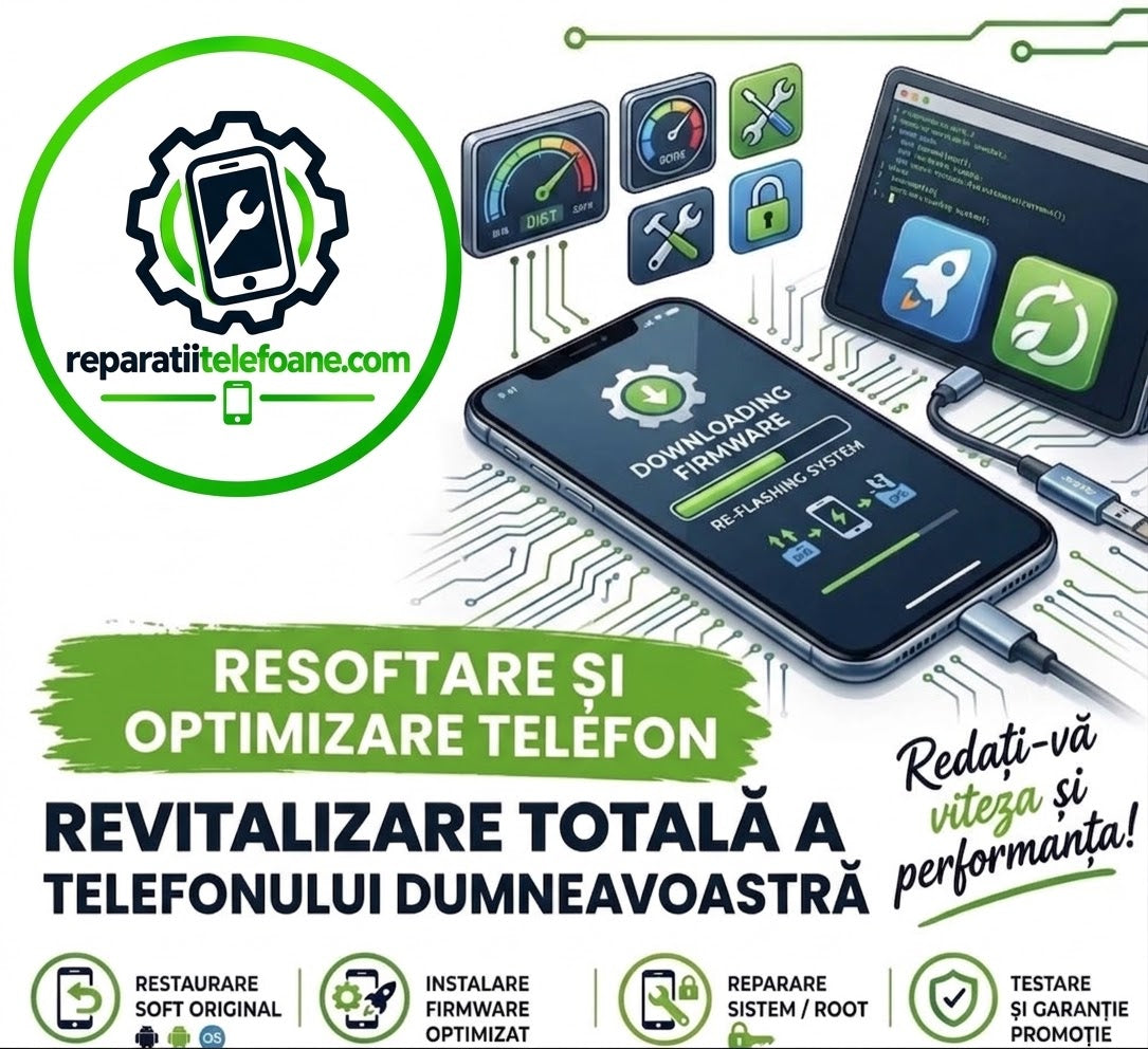 Resoftare & Optimizare Android / Redați-vă viteza și performanța telefonului!