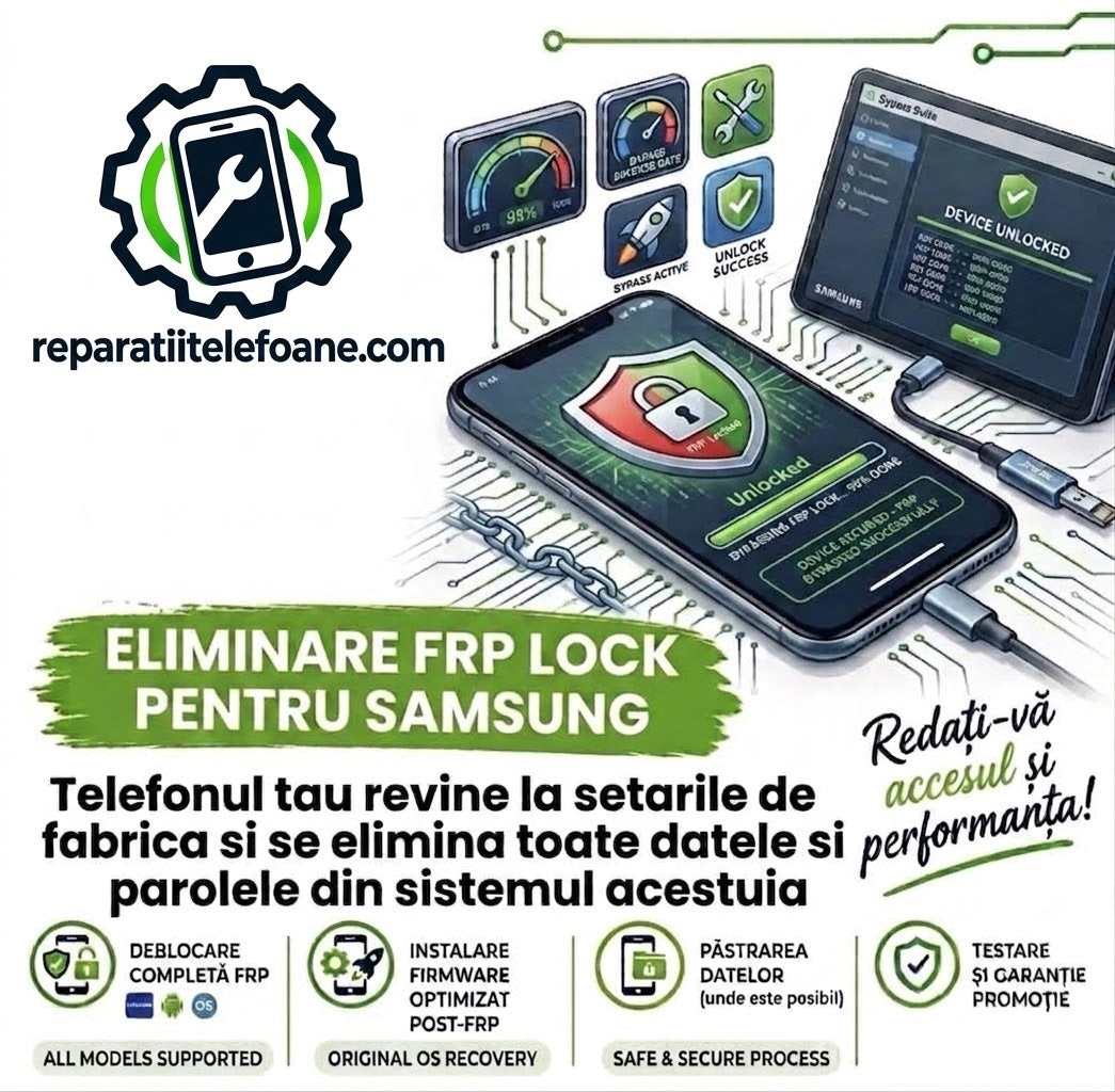 Deblocare FRP Lock & Resoftare Samsung